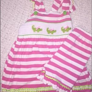 Smocked Alligator Outfit